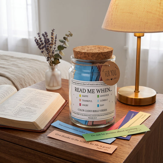 Barattolo con Citazioni Bibliche Ispiratrici per Ogni Giorno | Casabellaio