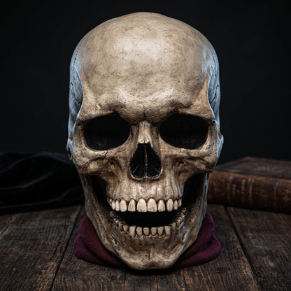 Maschera Realistica da Teschio con Mascella Mobile per Halloween | Bellavalle