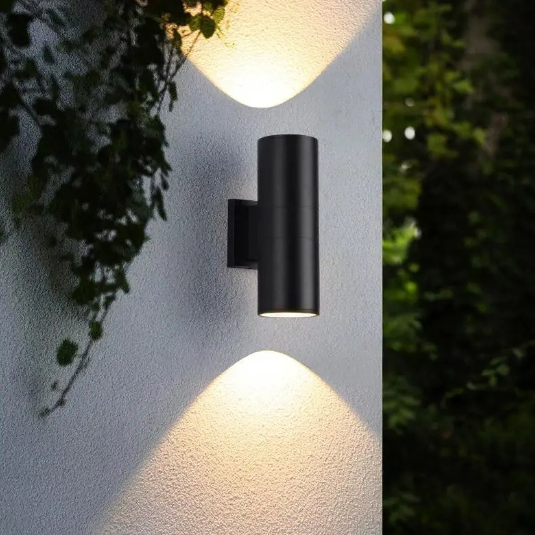 Illuminazione Cilindrica Moderna Up Down LED Parete Esterna | Bellafiora