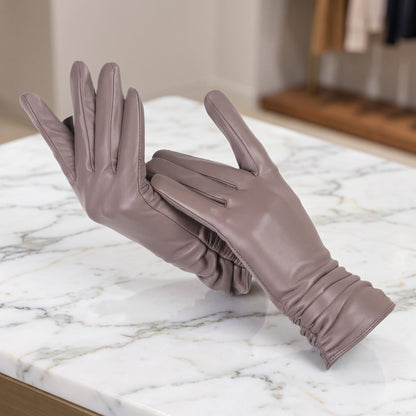 Classiche Guanti Donna Design Cuciture Polsino | Bellafiora