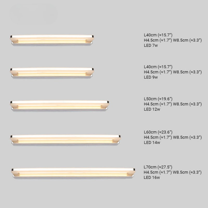 Lampada LED da Parete per Specchio Bagno Moderna | Casariviera