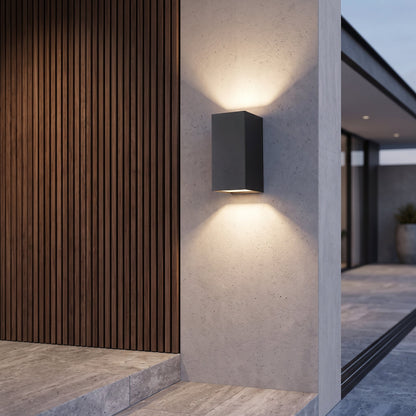 Illuminazione Esterna Cilindrica LED Sopra Sotto da Parete | Casafresca
