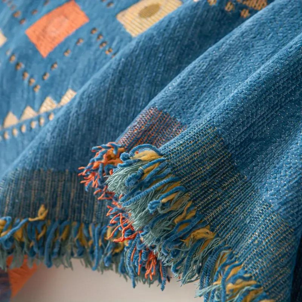 Copridivano Boho Jacquard Antiscivolo Universale per Divano | Armonevia