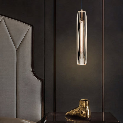 Lampada a Sospensione di Design in Ottone con Paralume in Vetro per Interni | Fioravilla