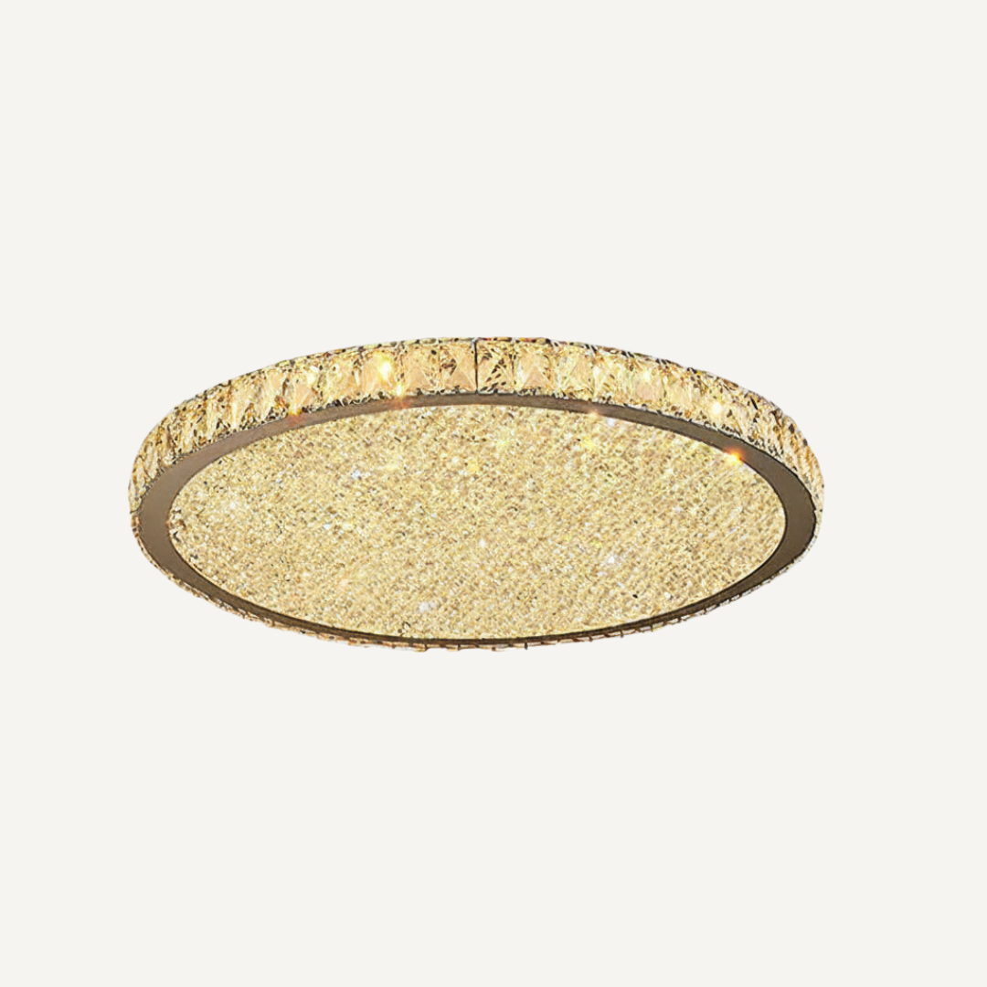 Lampadario Cristallo LED Soffitto Rotondo Design Elegante | Pietrabella