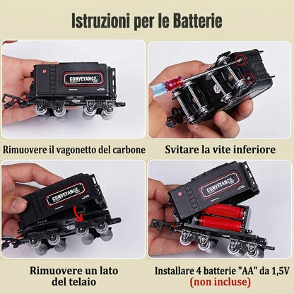 Trenino Elettrico Classico Con Locomotiva Fumante | Vallaluce