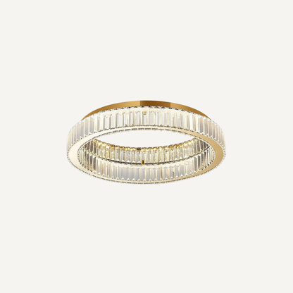 Plafoniera Cristallo LED Anelli Elegante Dimmerabile Moderna | Pietraluna
