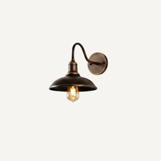 Lanterna LED da Parete Esterna con Struttura Curva | Lucesole