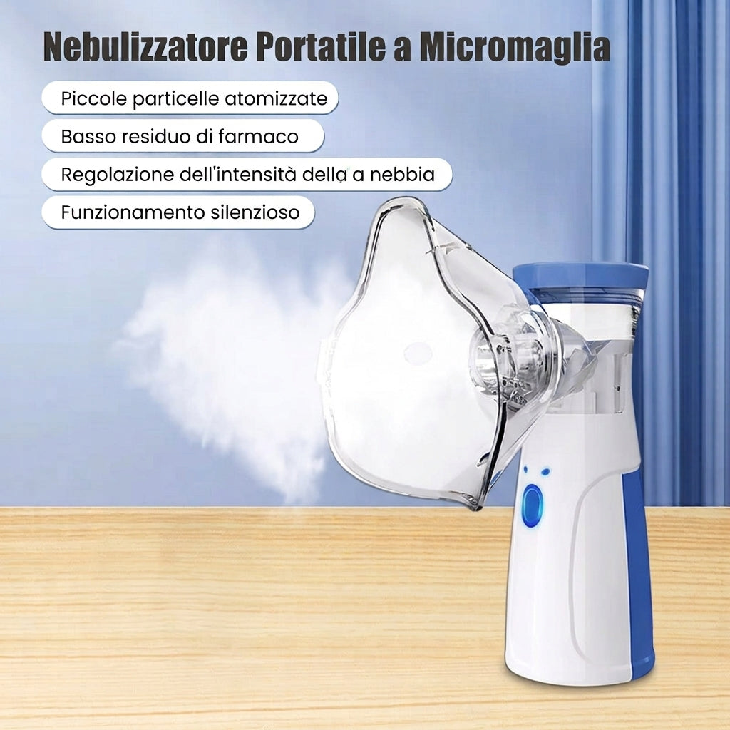 Nebulizzazione Portatile Silenziosa con Doppia Modalità per Tutta la Famiglia | Oddechnik