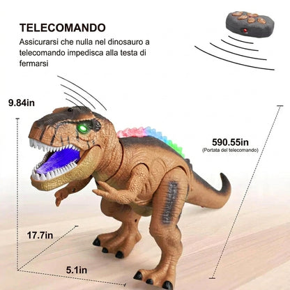 Dinosauro Tyrannosaurus Telecomandato con Luci Suoni e Movimento | Lucedelia