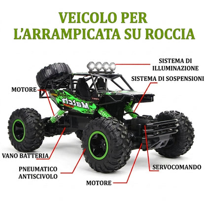 Auto Fuoristrada Telecomandata Quattro Ruote con Sospensioni | Casamontea