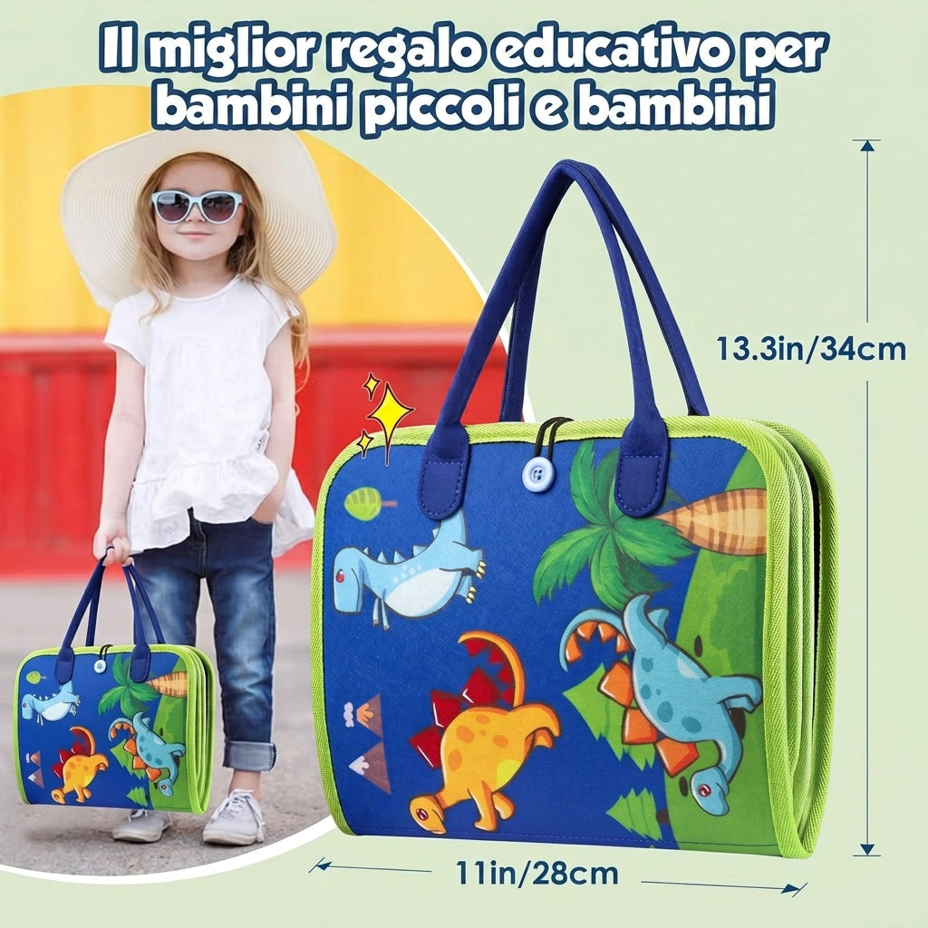 Libro Sensoriale Montessori Educativo per Bambini con Attività | Valladimora