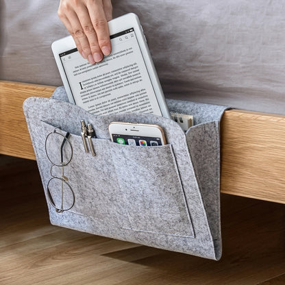 Organizer Letto Multitasche Portaoggetti con Tasche e Portacavi | Montefresco