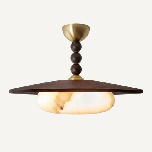 Lampada da Soffitto Moderna in Marmo e Rame | Lucerosa