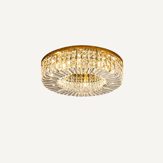 Lampadario LED a Cristalli Circolare da Soffitto | Montealba