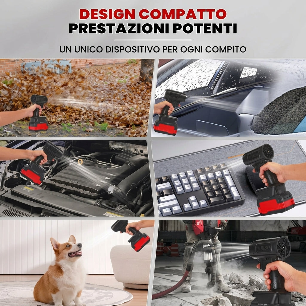 Potente Doppia Ugello Dmuffa Auto Soffiatore Turbo | Bellacalma