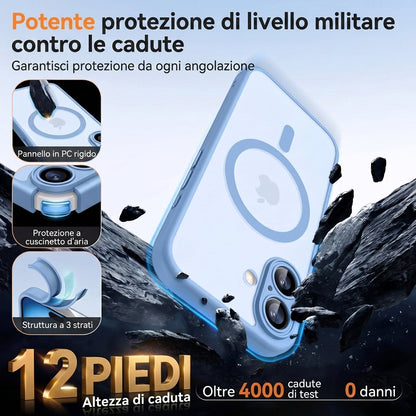 Custodia Magnetica Opaca Traslucida Antiurto Compatibile MagSafe per iPhone | Casalieta