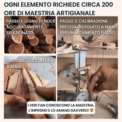 Modello Manta Meccanica in Legno con Manovella | Bellaserena