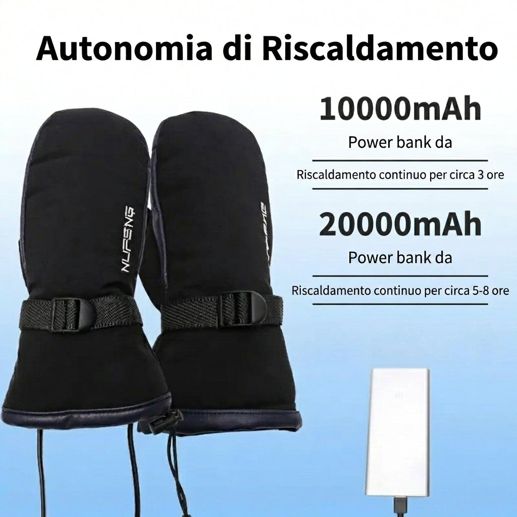 Guanti Riscaldanti USB Impermeabili Termici Antiscivolo Invernali | Ardorina