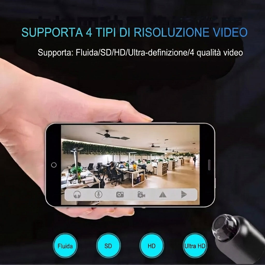 Mini Telecamera Wireless 1080P WiFi Con Visione Notturna | Altavista