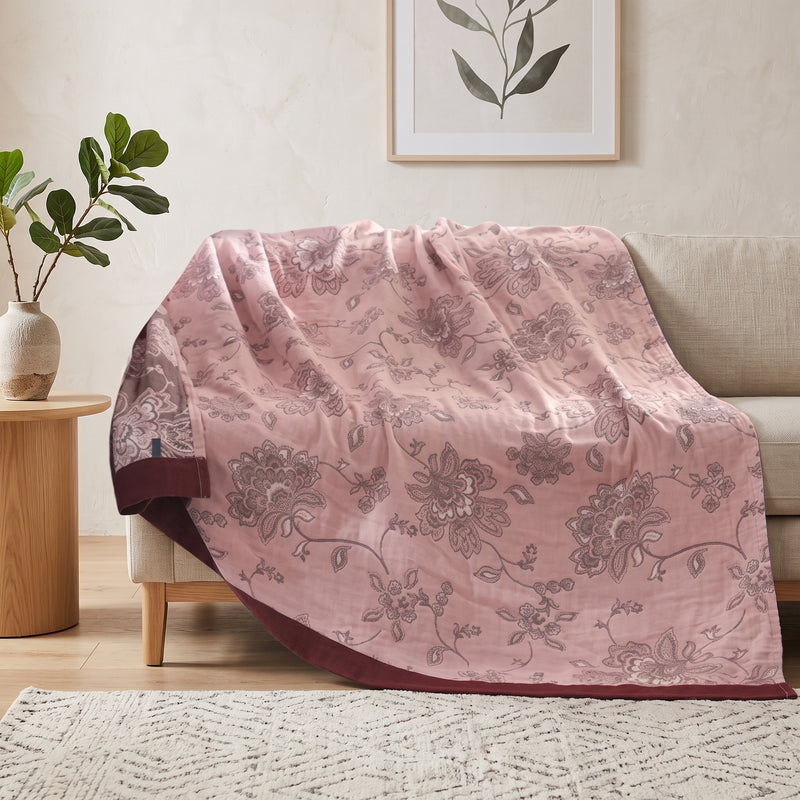 Coperta Estiva Jacquard in Cotone per Letto | Solestia