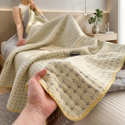 Coperta Estiva in Cotone a Trama Waffle per Divano Letto | Morbelia