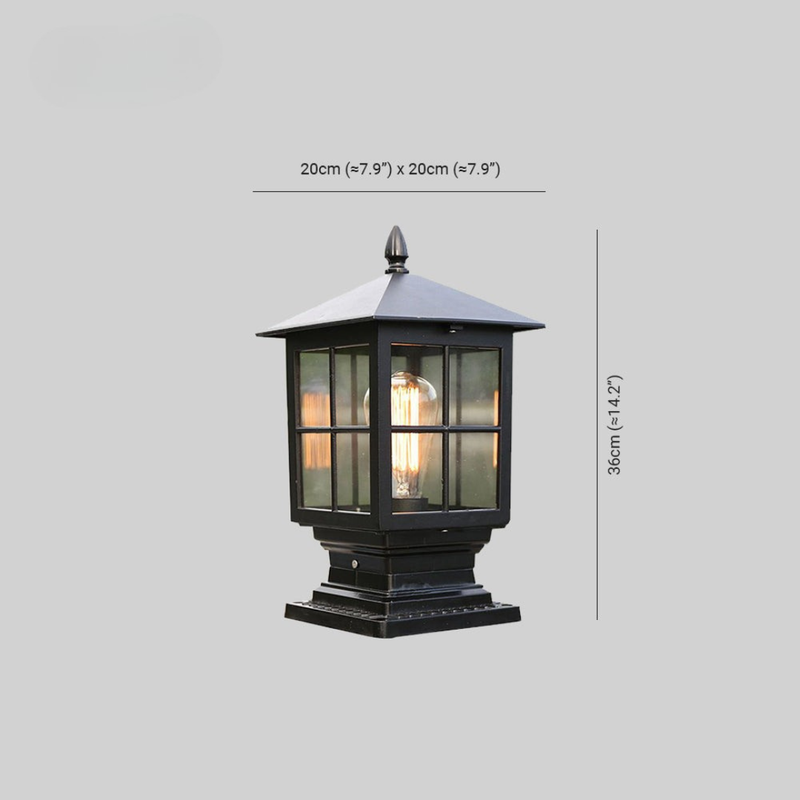 Lampada da Esterno Classica per Pilastro da Giardino | Fontecasa