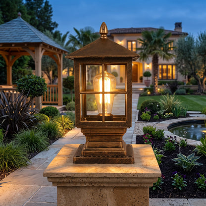 Lampada da Esterno Classica per Pilastro da Giardino | Fontecasa