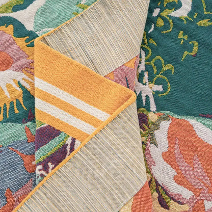 Coperta Jacquard Floreale in Cotone Estiva | Fioravento