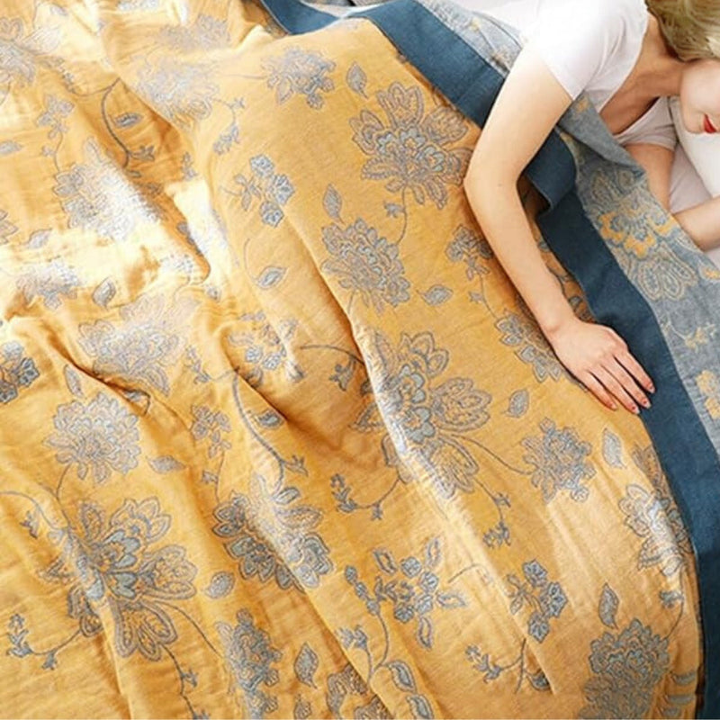 Coperta Estiva Jacquard in Cotone per Letto | Solestia