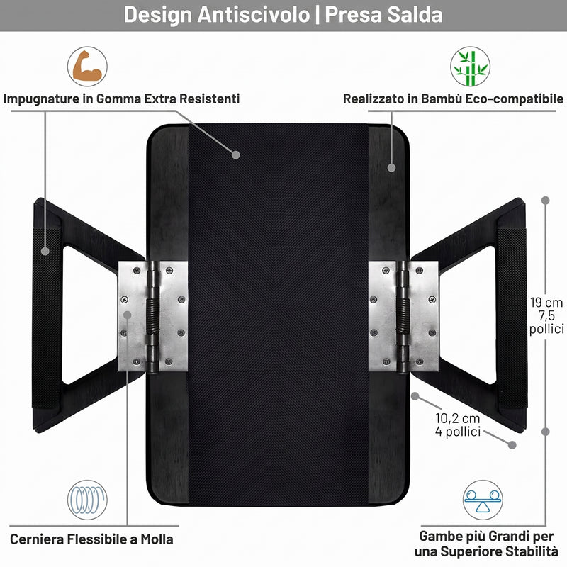 Vassoio Pieghevole in Legno per Divano | Bracciolino
