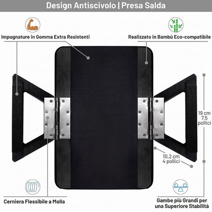 Vassoio Pieghevole in Legno per Divano | Bracciolino
