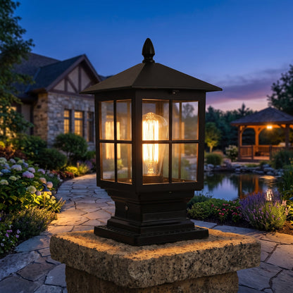 Lampada da Esterno Classica per Pilastro da Giardino | Fontecasa