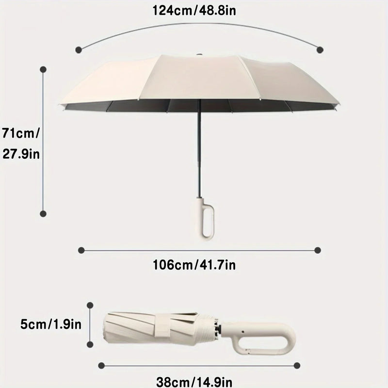 Ombrello Automatico Pieghevole Resistente al Vento Grande 105 cm | Amarosa