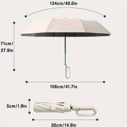 Ombrello Automatico Pieghevole Resistente al Vento Grande 105 cm | Amarosa