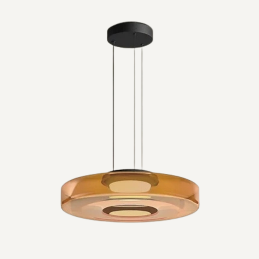 Lampada A Sospensione In Vetro Con Struttura Multilivello E Design A Strati | Chiaraluce