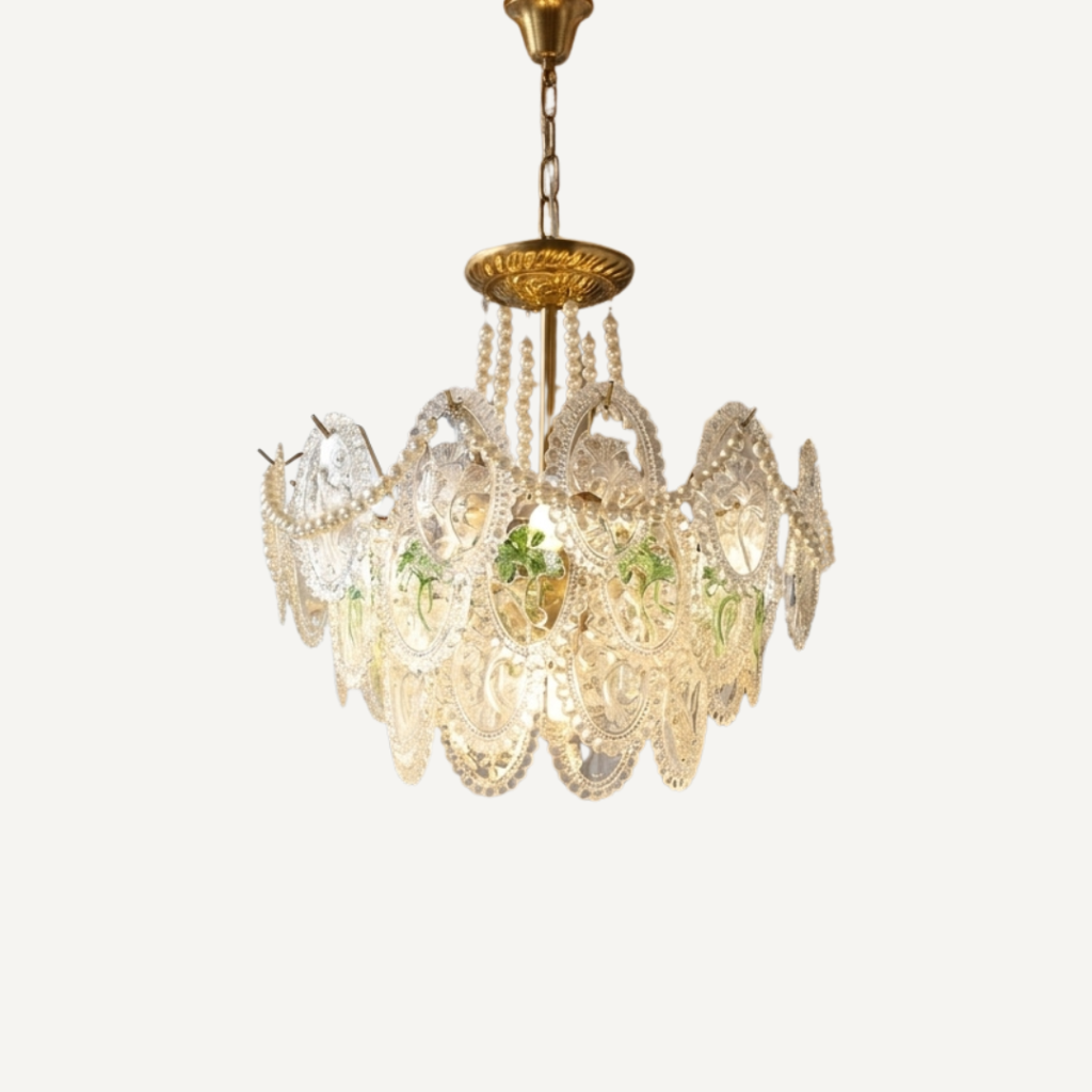 Lampadario a Sospensione con Dischi in Vetro Decorativo | Alberino