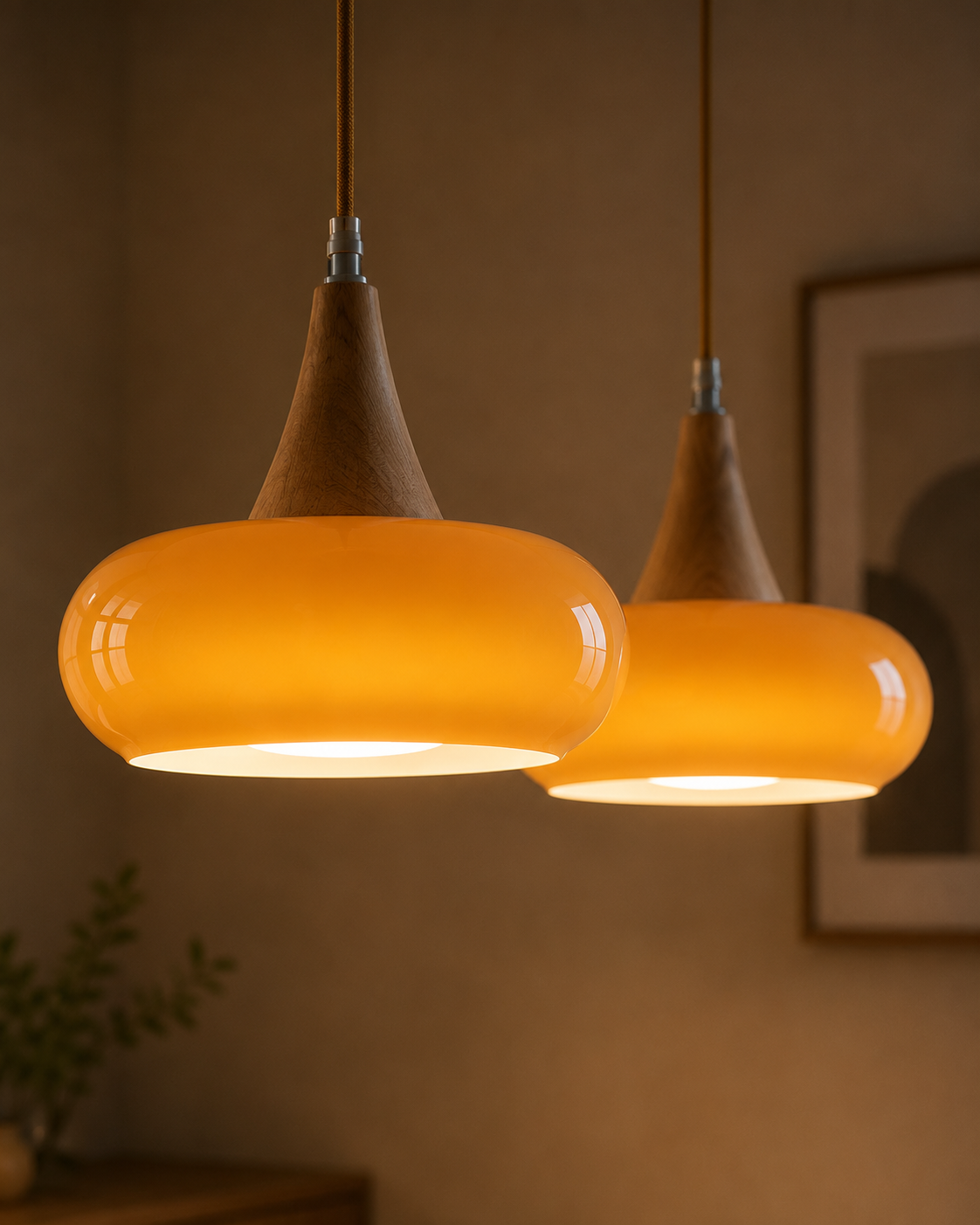 Lampada a Sospensione Moderna in Legno | Amber