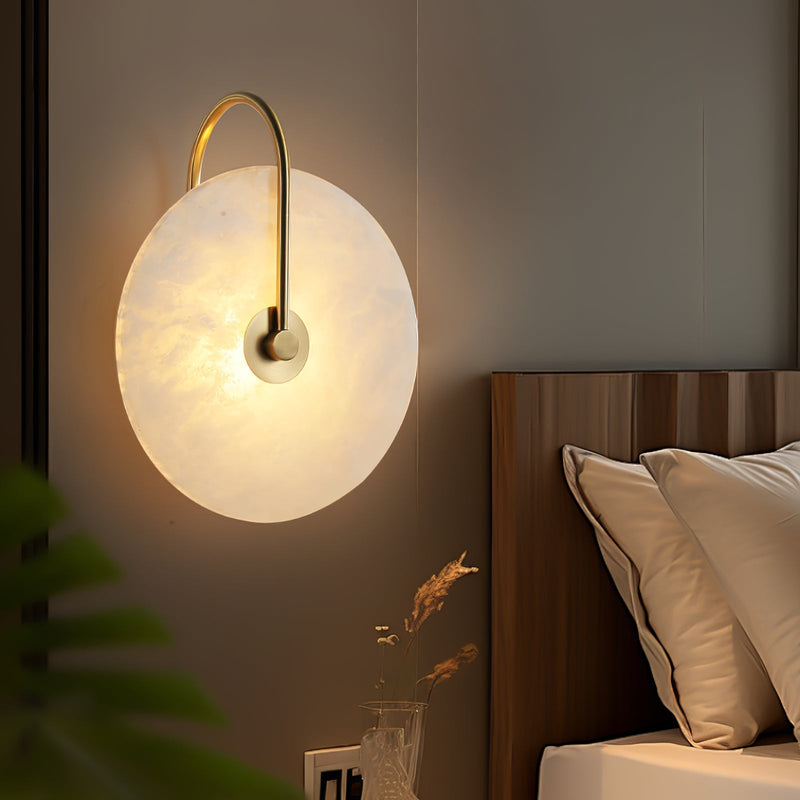 Lampada da Parete LED in Marmo Circolare | Casacortile