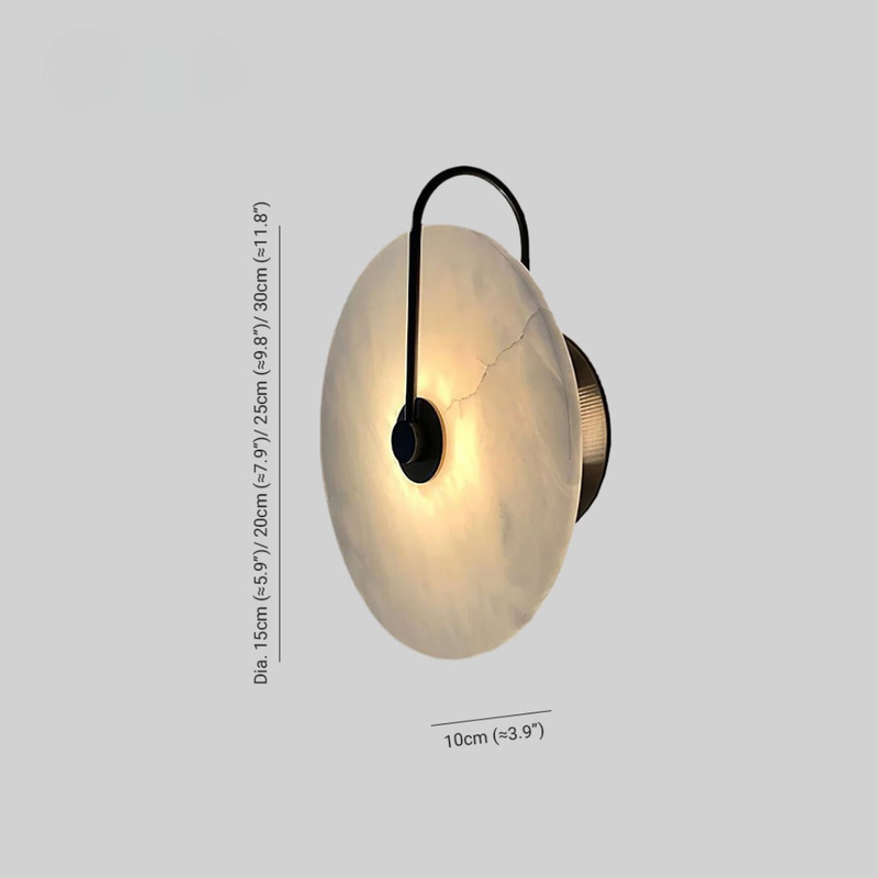 Lampada da Parete LED in Marmo Circolare | Casacortile