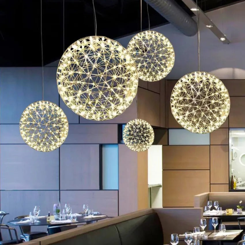 Lampada LED Sferica Moderna a Sospensione con Chandelier | Montefelice