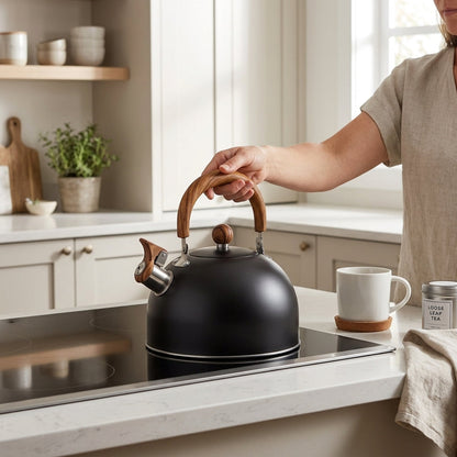 Bollitore in Acciaio Inox 2,5L/3L con Fischietto per Induzione | Felicetta