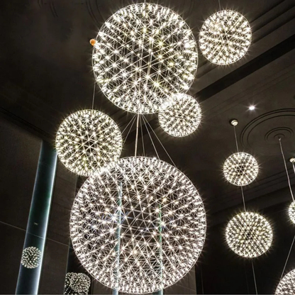 Lampada LED Sferica Moderna a Sospensione con Chandelier | Montefelice