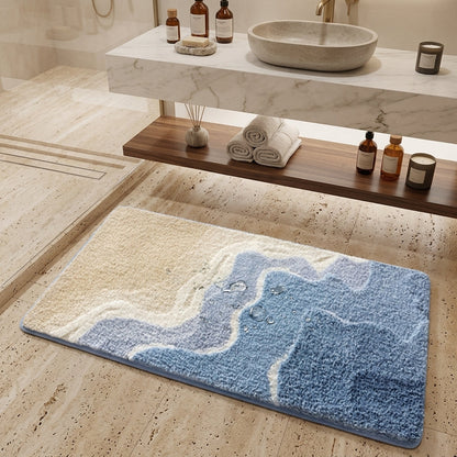 Tappetino Bagno Assorbente Antiscivolo Effetto Onde | Ondabella