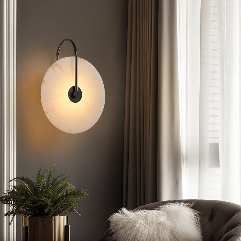 Lampada da Parete LED in Marmo Circolare | Casacortile