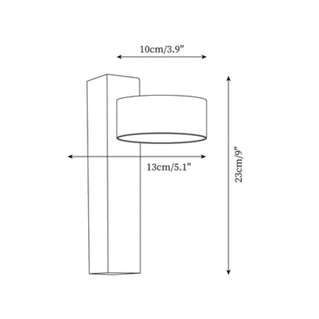 Minimalista Stile Wabi Sabi Lampada Parete Orientabile LED | Borgavento
