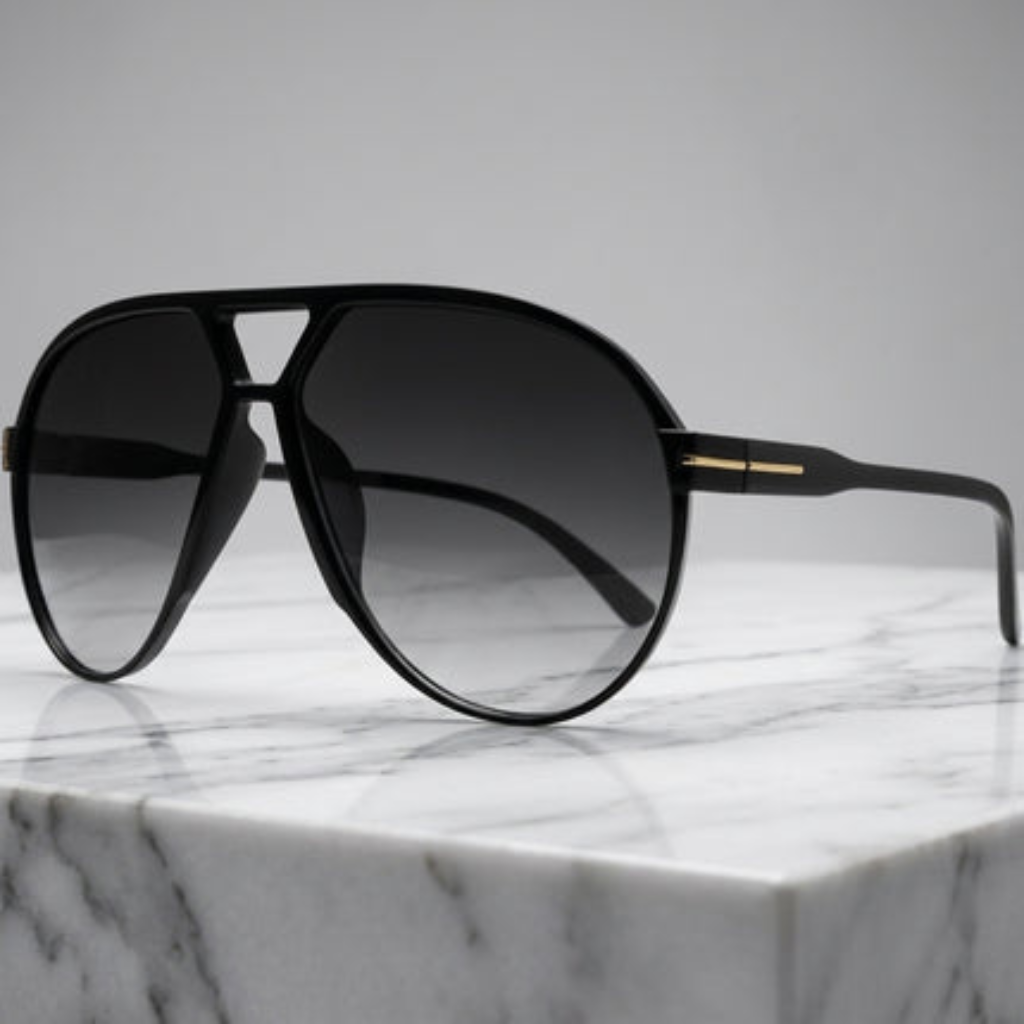 Occhiali da Sole Aviator Leggeri con Lenti Quadrate Oversize per l’Estate | Dorafiore