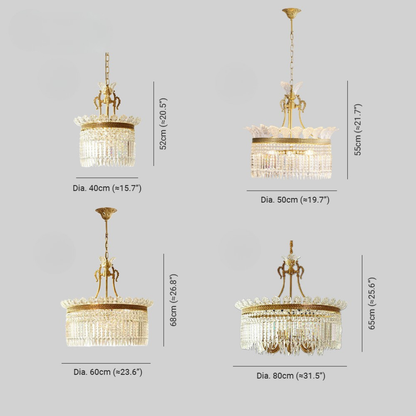 Cristalli Decorativi Barocchi con Catena Chandelier Sospeso | Castellina