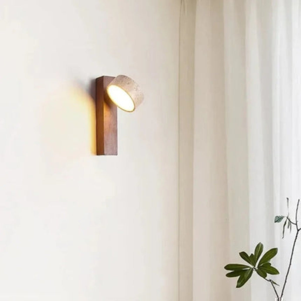 Minimalista Stile Wabi Sabi Lampada Parete Orientabile LED | Borgavento