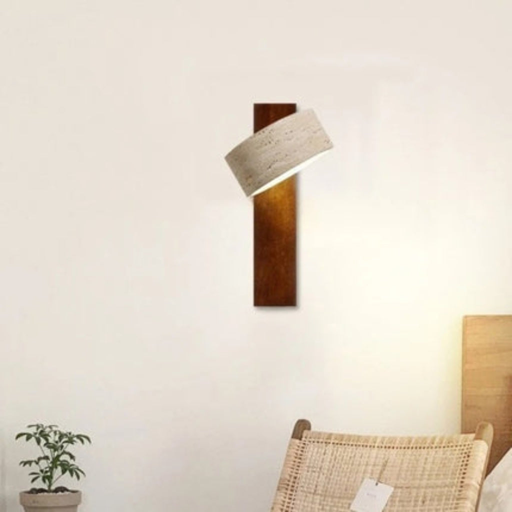 Minimalista Stile Wabi Sabi Lampada Parete Orientabile LED | Borgavento